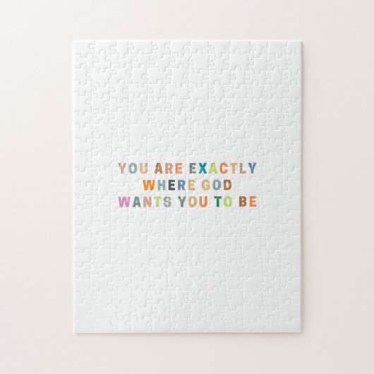 Puzzle Vous êtes exactement là où dieu veut que vous soye (Vertical)