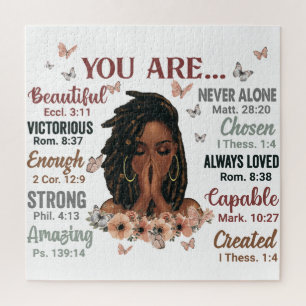 Puzzle Vous Êtes La Reine Noire Melanin Femmes Dieu Dit