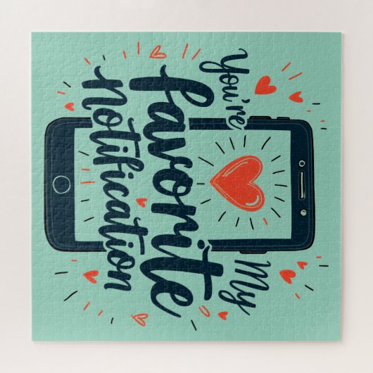 Puzzle Vous êtes mon affection numérique de notification (Horizontal)