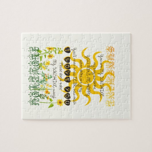 Puzzle Vous êtes mon soleil (Horizontal)