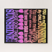 Puzzle Vous êtes mon soleil dans des couleurs vibrantes (Horizontal)