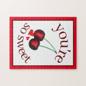 Puzzle Vous êtes tellement mûr Rouge cerise mûre Fruit (Horizontal)