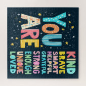 Puzzle Vous Êtes Une Citation Inspirationnelle Typographi (Horizontal)