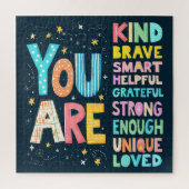 Puzzle Vous Êtes Une Citation Inspirationnelle Typographi (Vertical)