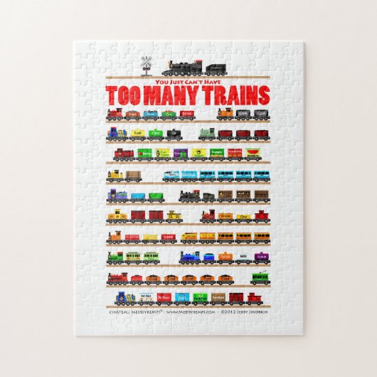 Puzzle Vous juste ne pouvez pas avoir trop de trains ! (Vertical)