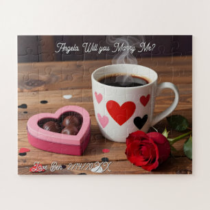 Puzzle Vous m'épouserez ? Proposition de la Saint-Valenti