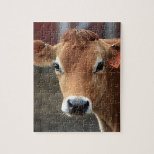 Puzzle Vous ne me pensez pas suis jolie vache du Jersey (Vertical)