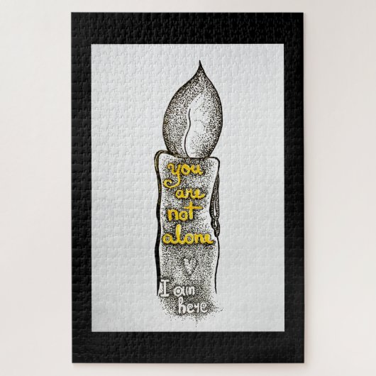 Puzzle Vous n'êtes pas seul, je suis ici une citation d'a (Vertical)