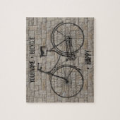 Puzzle Vous plus la bicyclette égale les briques antiques (Vertical)