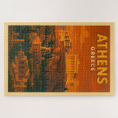 Puzzle Voyage à Athènes Grèce Rétro (Horizontal)