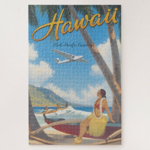 Puzzle Voyage à Hawaï de style vintage