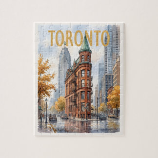 Puzzle Voyage à Toronto Canada Vintage
