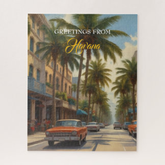 Puzzle Voyage Cuba vintage - Salutations de La Havane