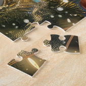 Puzzle Voyage de fête de Noël de Boston Terrier (Côté)