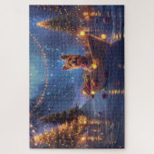 Puzzle Voyage de fête de Noël du Terrier Australien (Vertical)