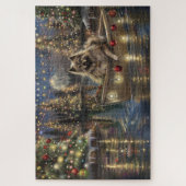 Puzzle Voyage de Noël du Keeshond (Vertical)