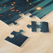 Puzzle Voyage de Noël festif du teckel (Côté)