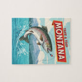 Puzzle voyage de pêche dans le Montana (Horizontal)