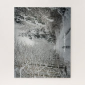 Puzzle Voyage d'hiver à travers la forêt (Vertical)