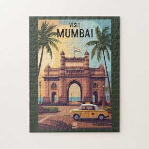 Puzzle Voyage d'illustrations à Mumbai India Gateway of I