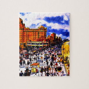 Puzzle Voyage en train de vintage Atlantic City