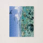 Puzzle voyage safari dans un lagon avec des raies (Vertical)