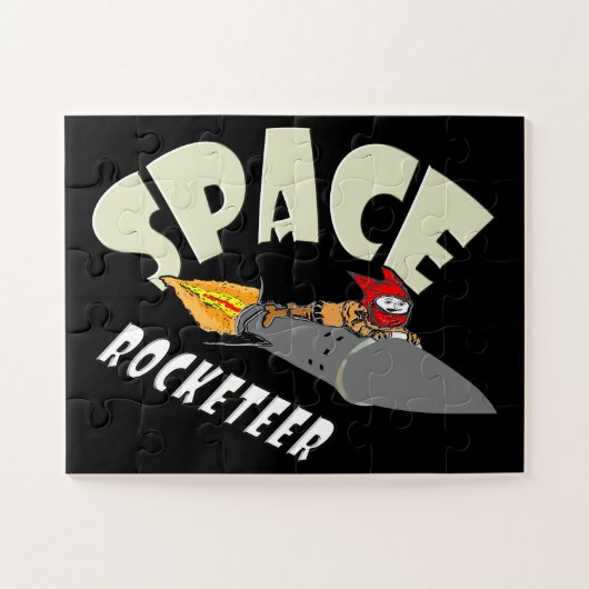 Puzzle Voyage spatial d'un rocketteur (Horizontal)