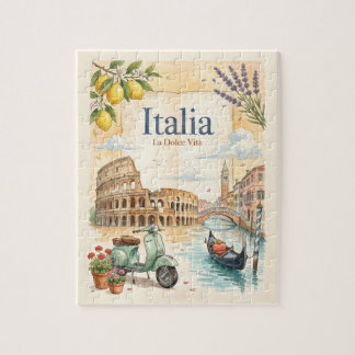 Puzzle Voyage Vintage Italie