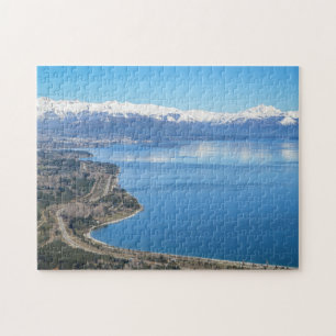 Puzzle Vue aérienne de Bariloche en hiver