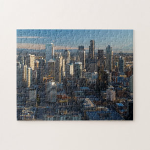 Puzzle Vue aérienne d'horizon de ville de Seattle