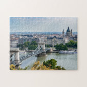 Puzzle Vue aérienne du Pont des Chaînes à Budapest, Hongr (Horizontal)