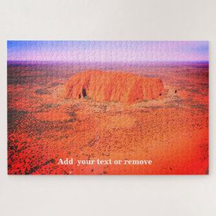 Puzzle Vue aérienne d'Uluru, ou d'Ayers Rock, Australie,