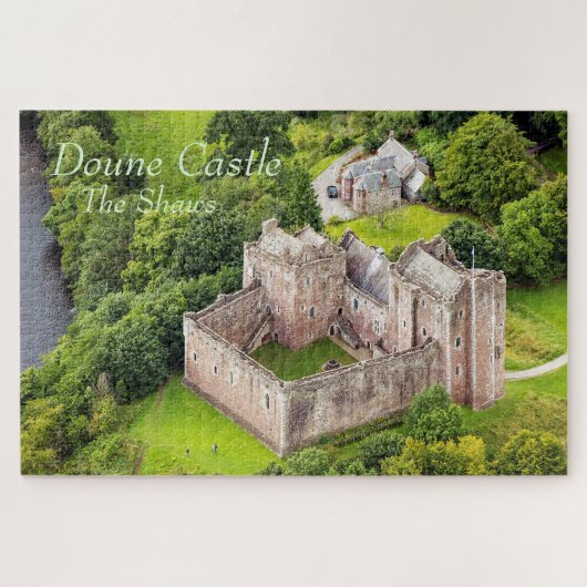 Puzzle Vue aérienne Shaw Scottish Clan's Doune Castle (Horizontal)