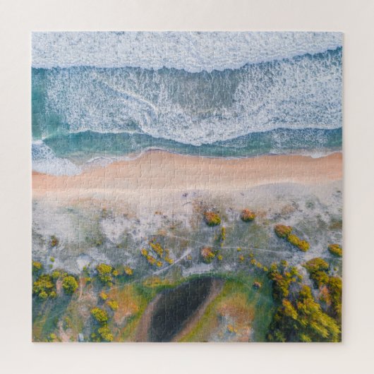 Puzzle Vue aérienne sur la plage (Vertical)
