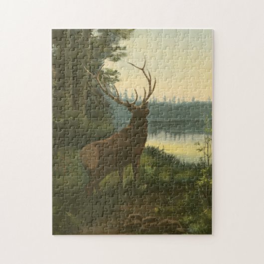 Puzzle Vue arrière du lac Elk Vue sur un lac (Vertical)