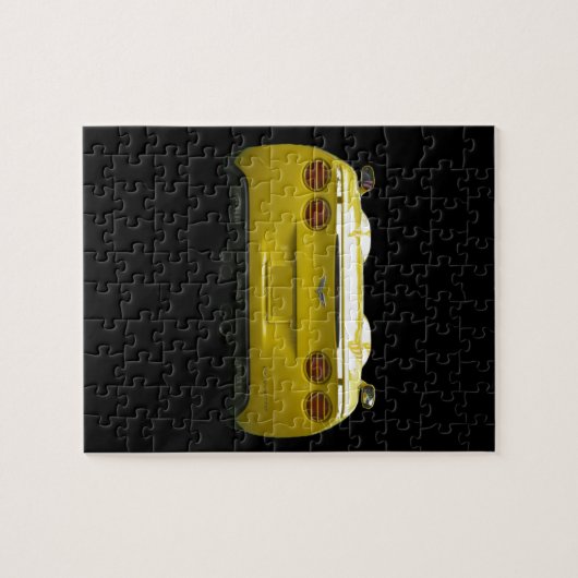 Puzzle Vue arrière d'une corvette faite sur commande (Horizontal)