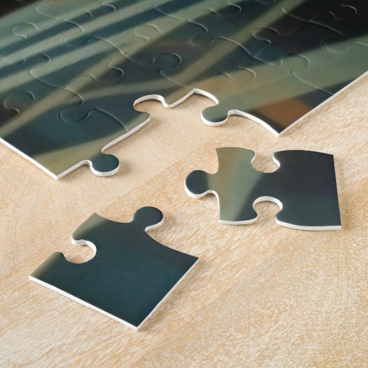 Puzzle Vue Cityscape Couleurs Musulées Style Art Déco (Côté)