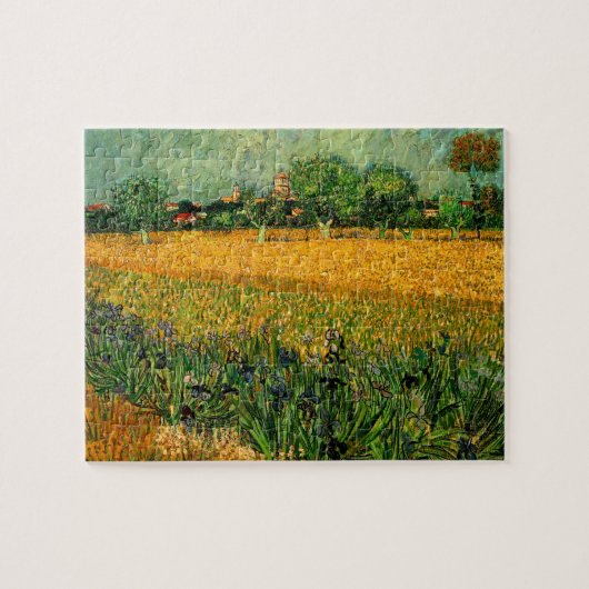 Puzzle Vue d'Arles avec Irises par Vincent van Gogh (Horizontal)