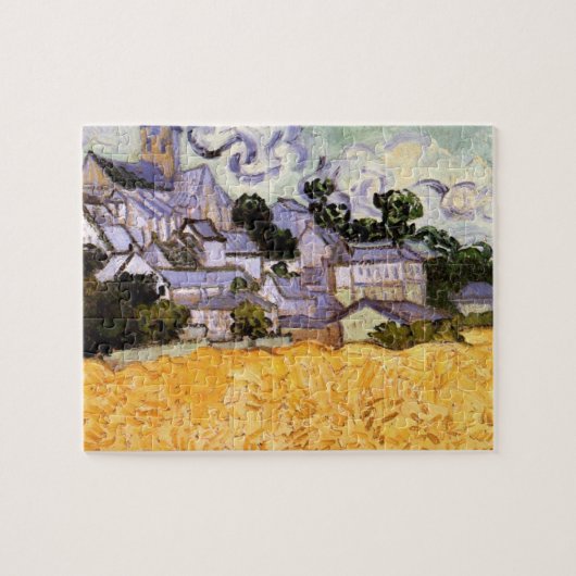 Puzzle Vue d'Auvers avec l'église par Vincent van Gogh (Horizontal)