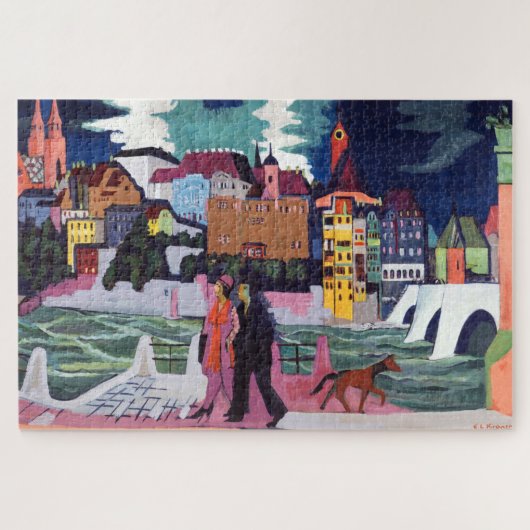 Puzzle Vue de Bâle et du Rhin | Kirchner | (Horizontal)