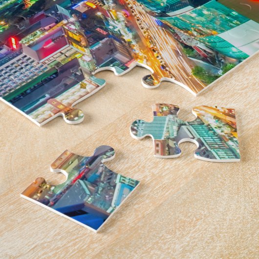 Puzzle Vue de Bangkok la nuit (Côté)