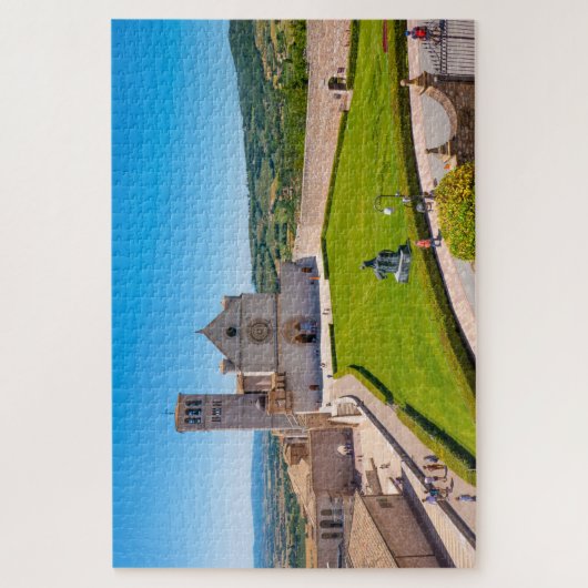 Puzzle Vue de la Basilique de Saint François à Assise, It (Vertical)