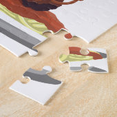 Puzzle Vue de La de pâtes de boulette de viande heureuse (Côté)