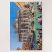 Puzzle Vue de la Fontaine Trevi avec touriste, Rome, Ital (Vertical)