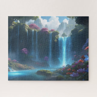 Puzzle vue de la grotte à la cascade