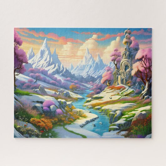 Puzzle Vue de la nature en hiver (Horizontal)