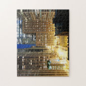 Puzzle Vue de nuit du paysage urbain de Chicago (Vertical)