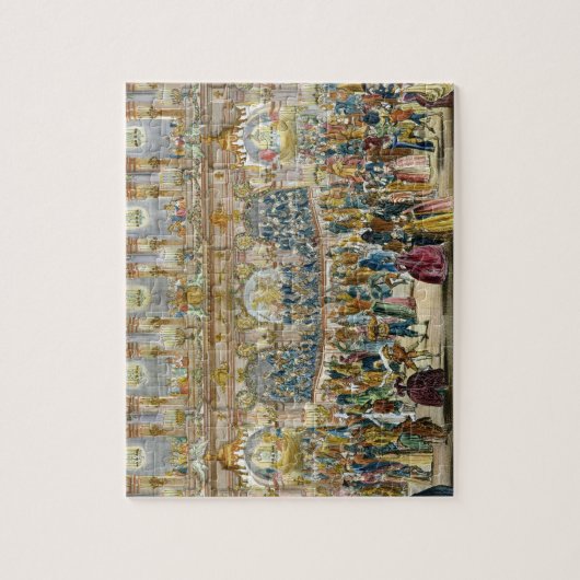 Puzzle Vue de perspective de la salle de bal, construite (Vertical)