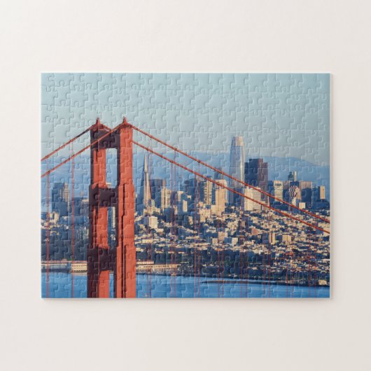 Puzzle Vue de San Francisco à travers Golden Gate Bridge (Horizontal)