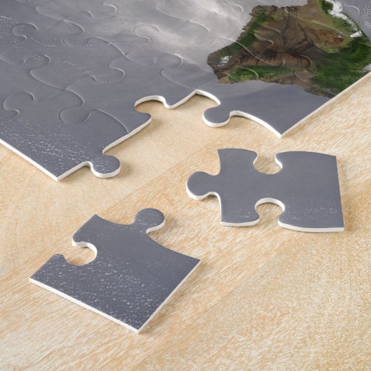 Puzzle Vue de satellite d'îles hawaïennes (Côté)